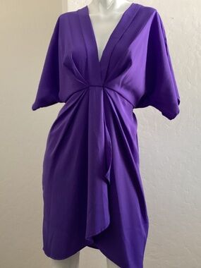Skue (Shein brand), purple, worn once, size L, dolman sleeves dress